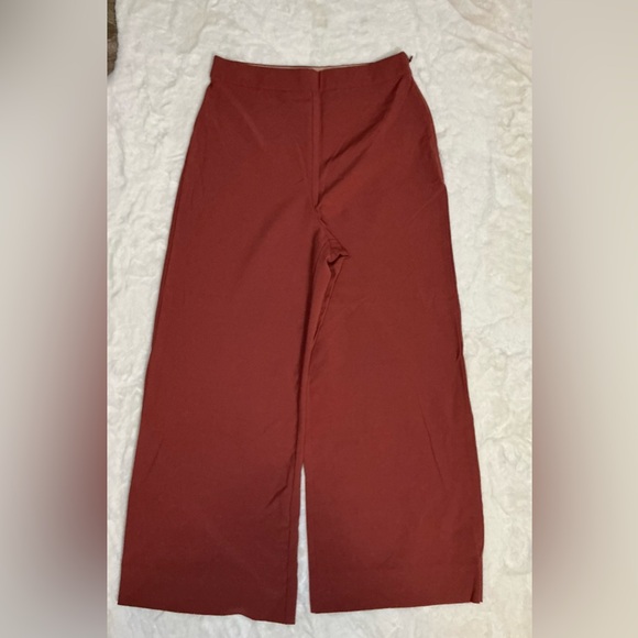 Rust Mauve Wide-Leg Pants - Picture 2 of 9